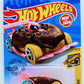 Hot Wheels 2020 - Collector # 108/250 - Fast Foodie 1/5 - New Models - Donut Drifter - Chocolate Brown & Pink with Sprinkles