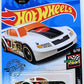 Hot Wheels 2020 - Collector # 101/250 - HW Race Day 6/10 - Circle Tracker - White - USA Card with Mattel 75th Logo