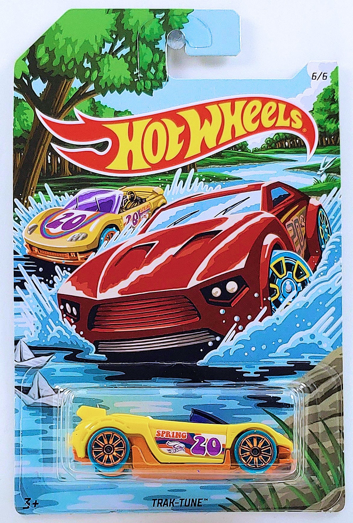 Hot Wheels 2020 - Spring / Easter Series 6/6 - Trak-Tune - Yellow - Kroger Exclusive - USA