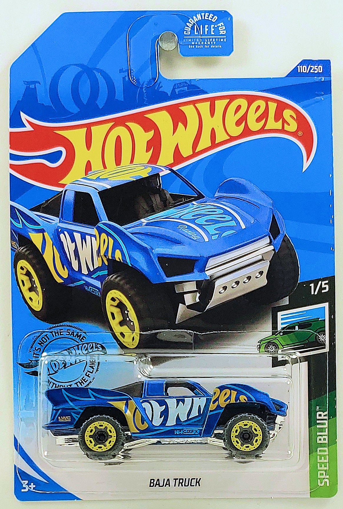 Hot Wheels 2020 - Collector # 110/250 - Speed Blur 1/5 - Baja Truck - Satin Blue