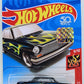 Hot Wheels 2018 - Toys R Us / Kroger Exclusive - HW Flames 9/10 - '63 Chevy II - Black - USA '50th' Card with Factory Sticker