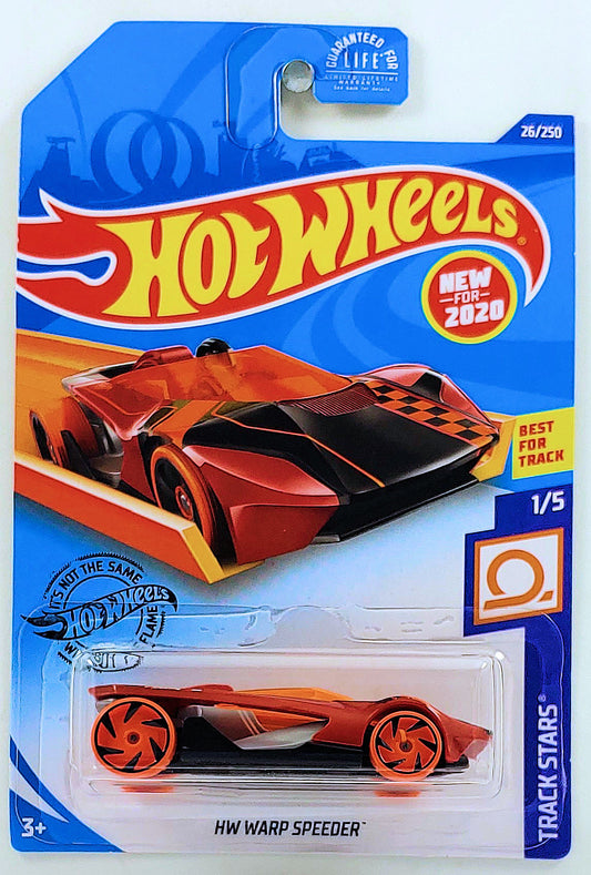 Hot Wheels 2020 - Collector # 026/250 - Track Stars 1/5 - New Models - HW Warp Speeder - Red