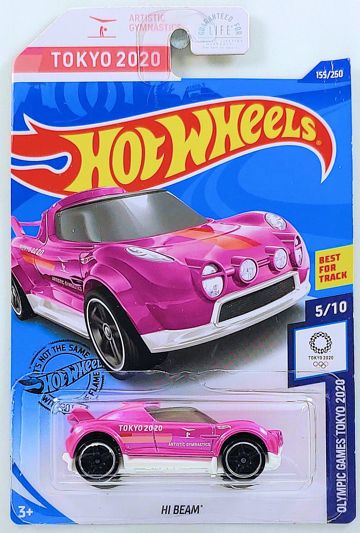Hot Wheels 2020 - Collector # 155/250 - Olympic Games Tokyo 2020 5/10 - Hi-Beam - Metallic Pink - USA