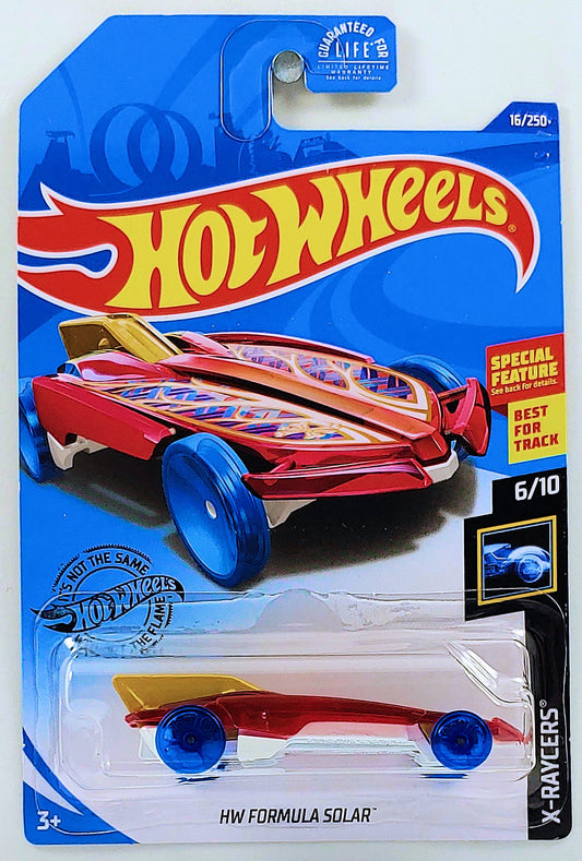 Hot Wheels 2020 - Collector # 016/365 - X-Raycers 6/10 - HW Formula Solar - Transparent Red