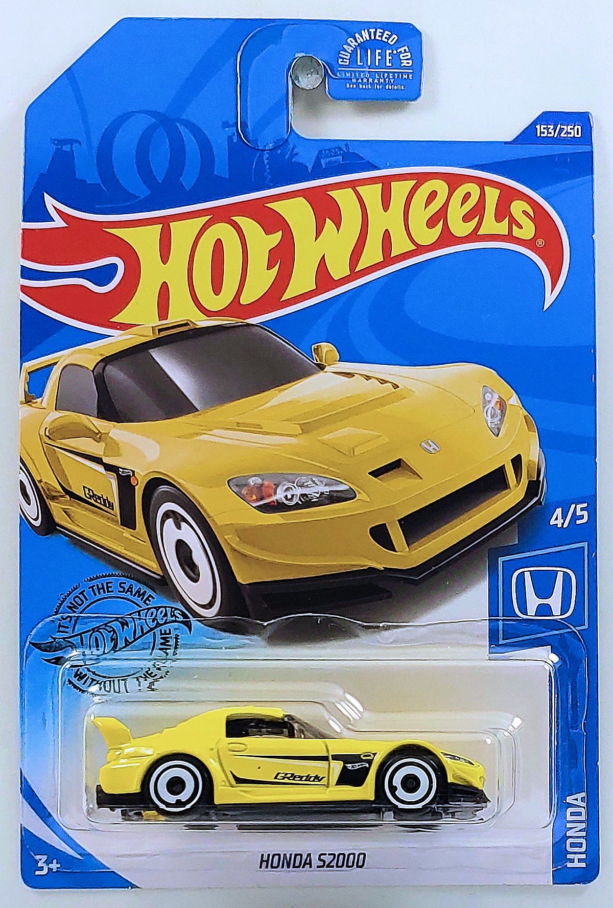 Hot Wheels 2020 - Collector # 153/250 - Honda 4/5 - Honda S2000 - Yellow / GReddy