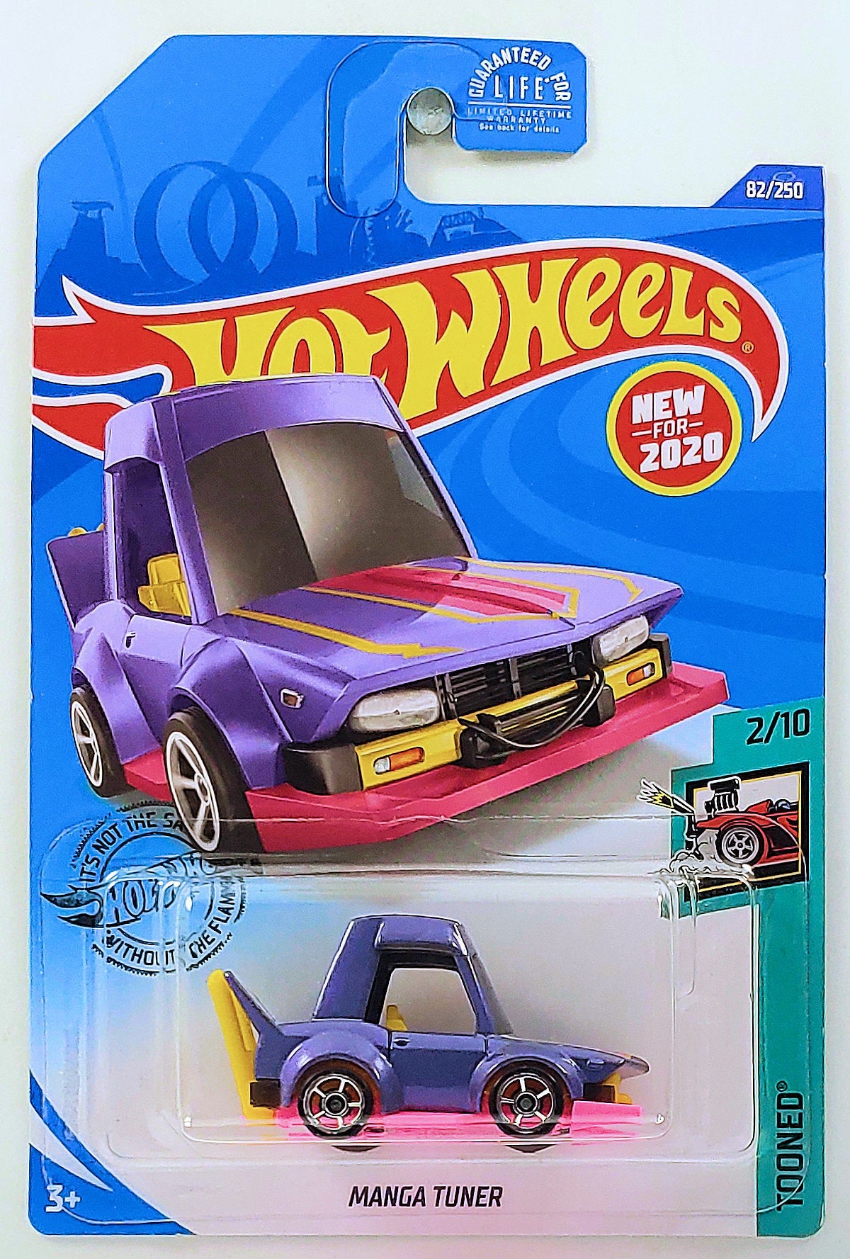 Hot Wheels 2020 - Collector # 082/250 - Tooned 2/10 - New Models - Manga Tuner - Pearl Purple