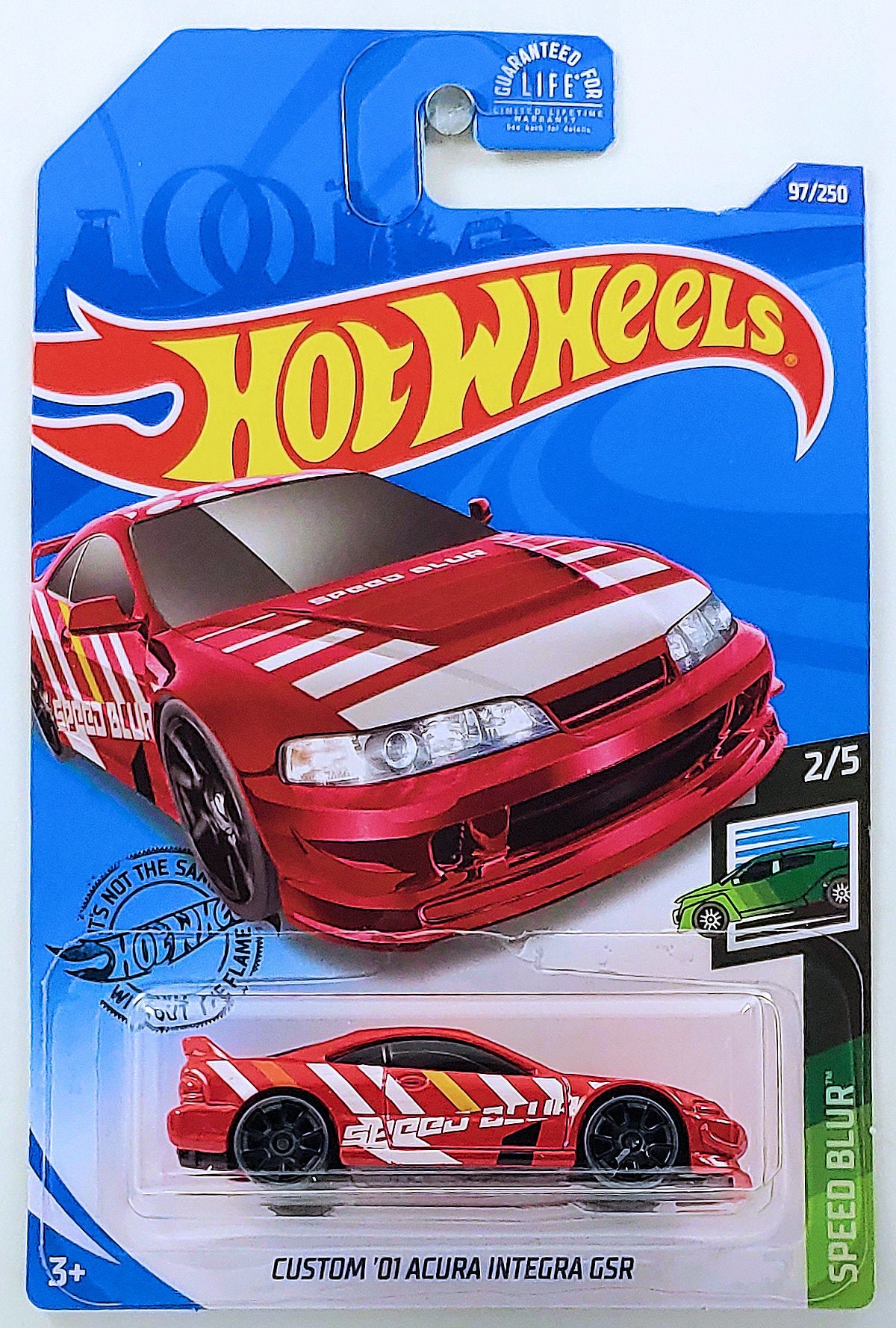 Hot Wheels 2020 - Collector # 097/250 - Speed Blur 2/5 - Custom '01 Acura Integra GSR - Red