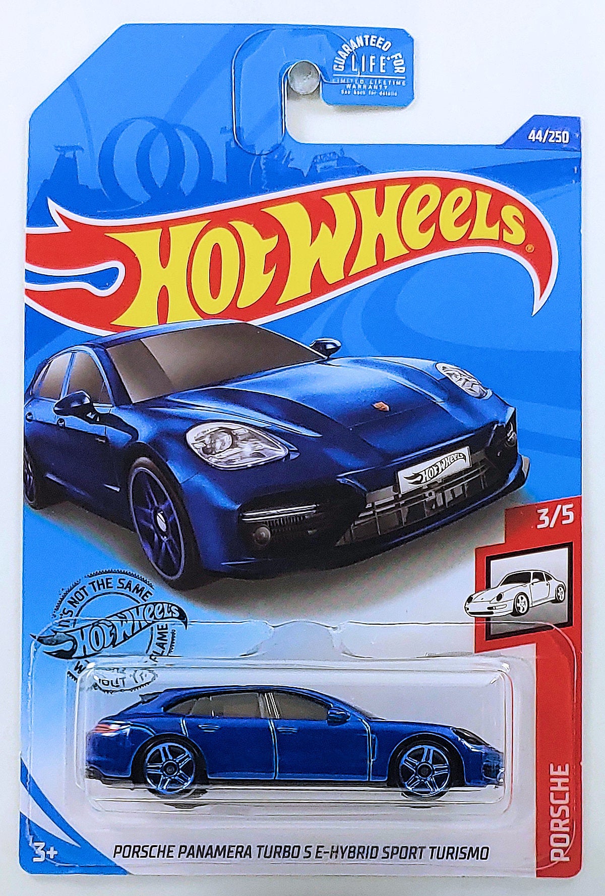 Hot Wheels 2020 - Collector # 044/250 - Porsche 3/5 - Porsche Panamera Turbo 5 E-Hybrid Sport Turismo - Blue