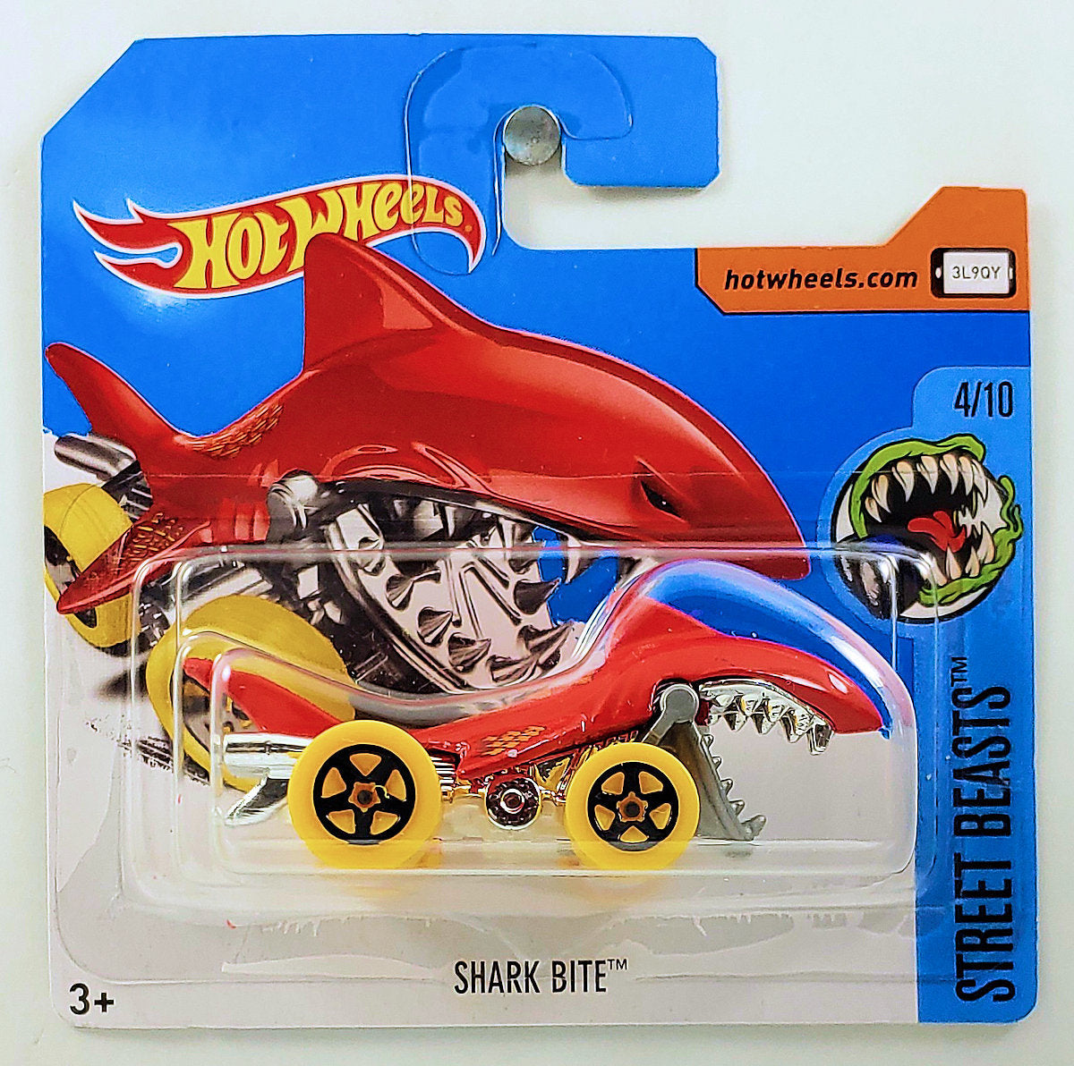 Hot Wheels 2017 - Collector # 345/365 - Street Beasts 4/10 - Shark Bite - Red - SC