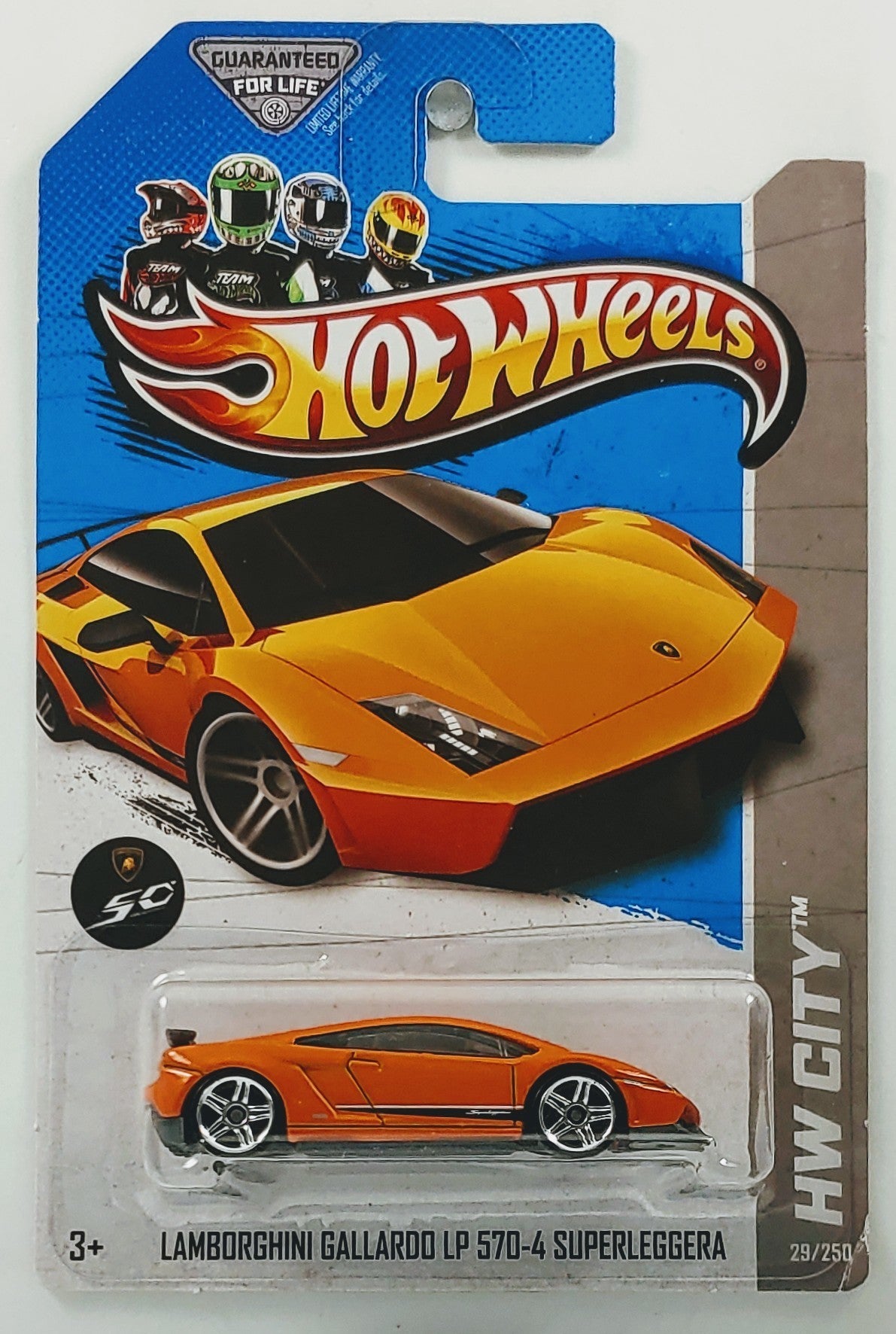 Hot Wheels 2013 - Collector # 029/250 - HW City / Night Burnerz - Lamborghini Gallardo LP 570-4 Superleggera - Orange