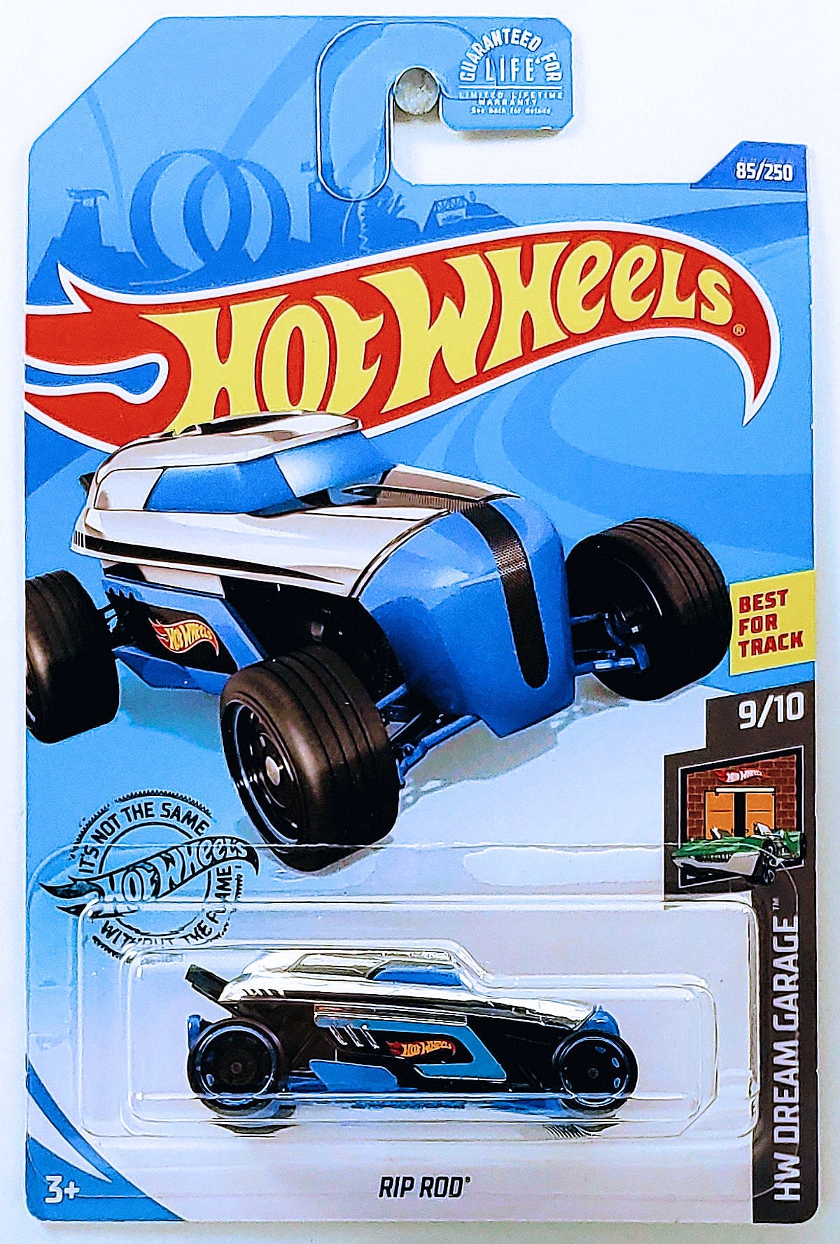 Hot Wheels 2020 - Collector # 085/250 - HW Dream Garage 9/10 - Rip Rod - Chrome & Blue - USA