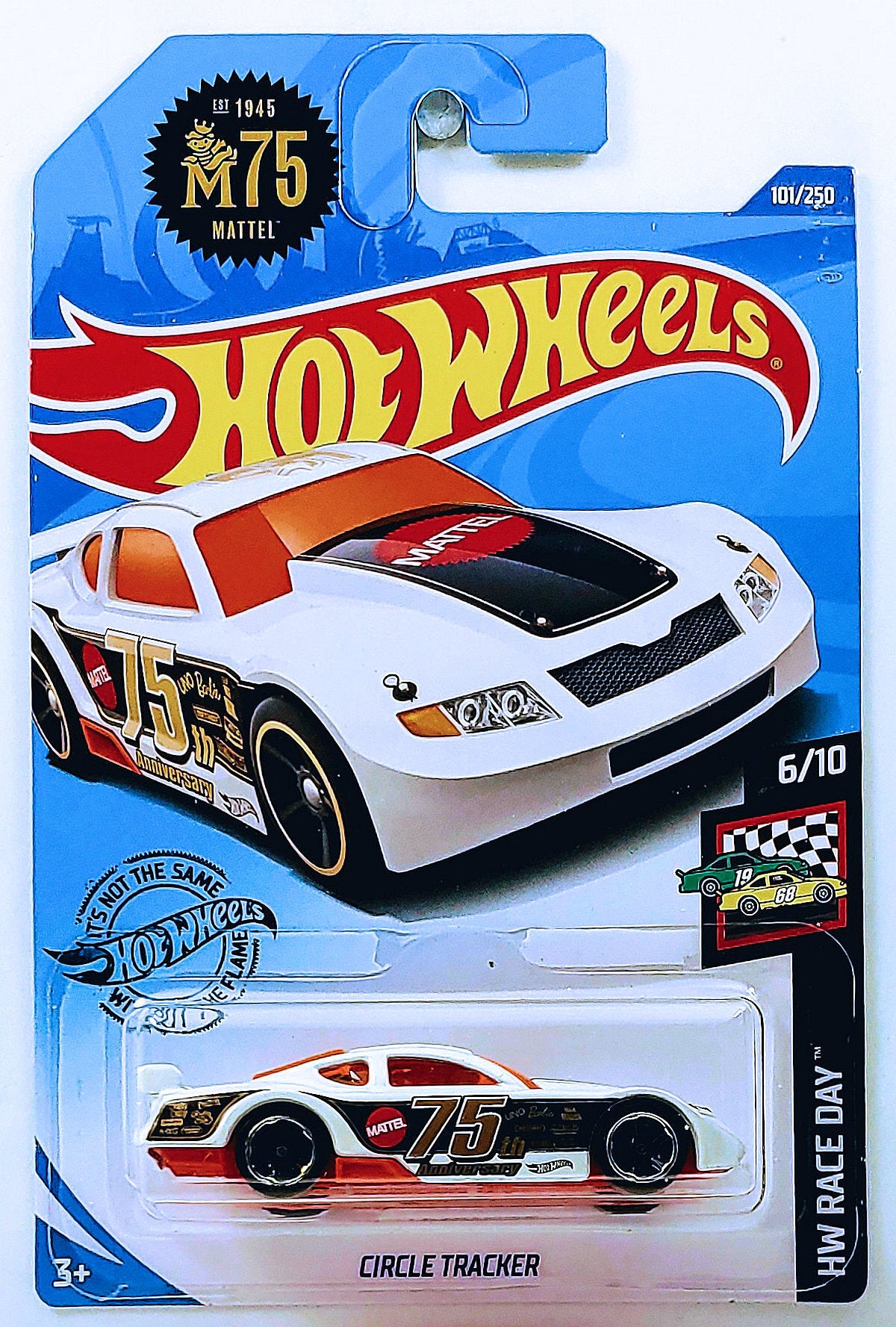 Hot Wheels 2020 - Collector # 101/250 - HW Race Day 6/10 - Circle Tracker - White - IC