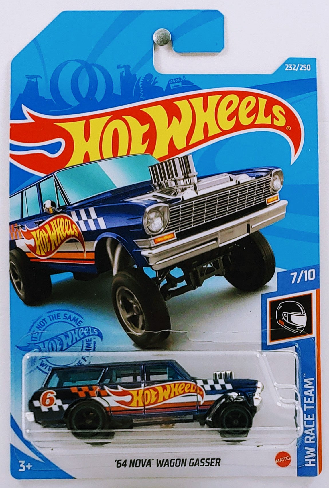 Hot Wheels 2021 - Collector # 232/250 - SUPER Treasure Hunts - '64 Nova Wagon Gasser - IC