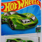 Hot Wheels 2022 - Collector # 021/250 - HW Contoured 1/5 - '76 Greenwood Corvette - Green / # 22 - USA