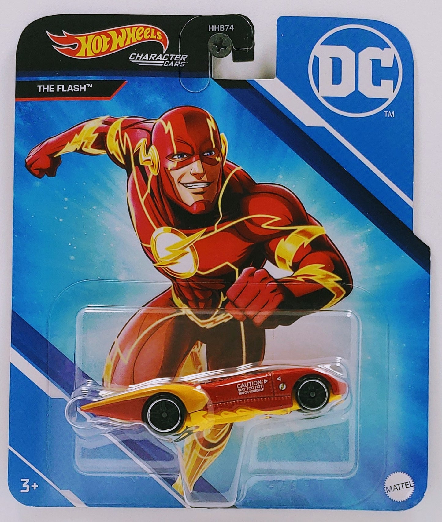 Hot Wheels 2022 - Character Cars / DC - The Flash - Red & Yellow