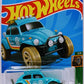 Hot Wheels 2022 - Collector # 160/250 - Mud Studs 5/5 - Volkswagen "Baja Bug" - Aqua - IC