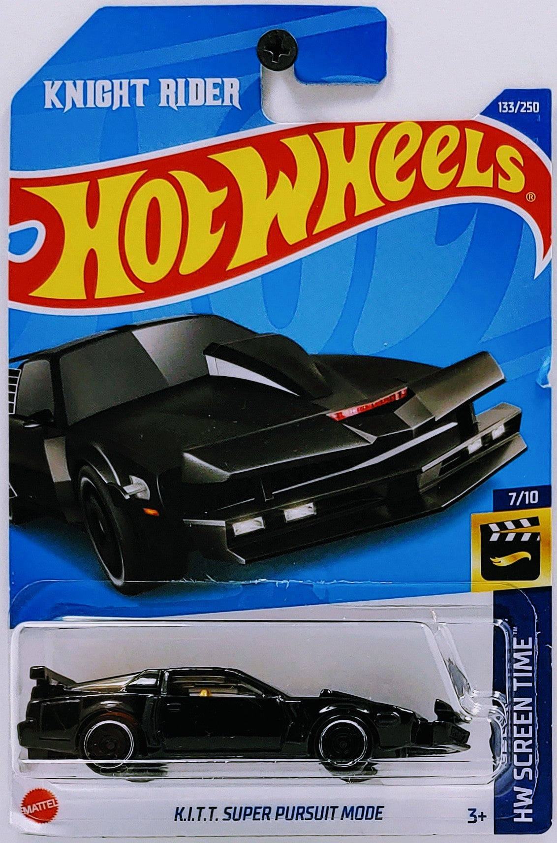 Hot Wheels 2022 - Collector # 133/250 - HW Screen Time 7/10 - K.I.T.T. Super Pursuit Mode - Black - IC