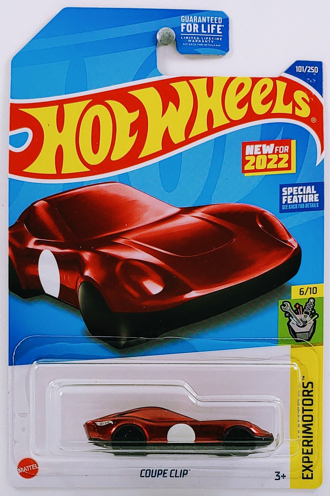 Hot Wheels 2022 - Collector # 101/250 - Experimotors 6/10 - Coupe Clip - Red