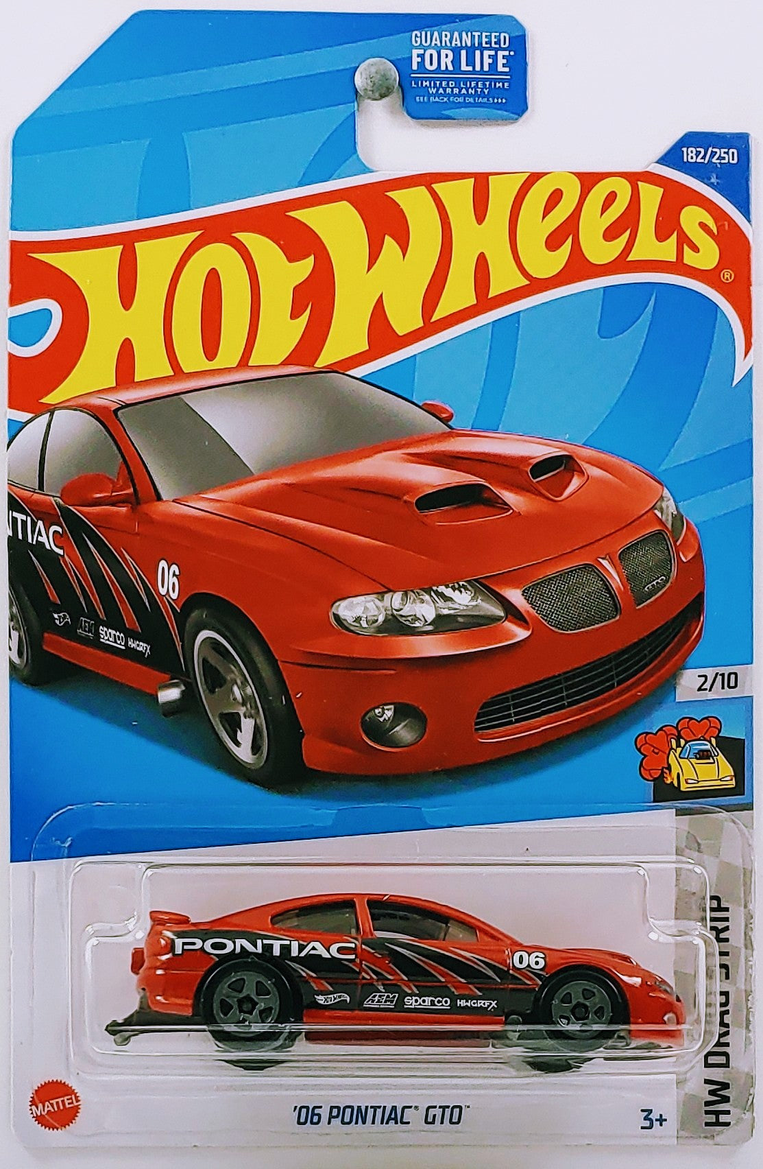 Hot Wheels 2022 - Collector # 182/250 - HW Drag Strip 2/10 - '06 Pontiac GTO - Red