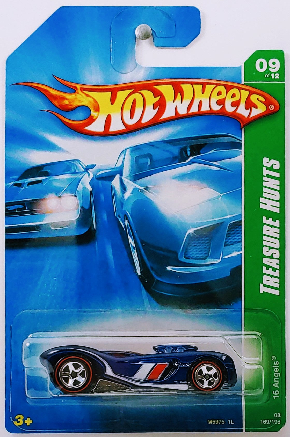 Hot Wheels 2008 -  Collector 169/196 - Treasure Hunts 09/12 - 16 Angels - Blue - 5 Spokes with Redlines