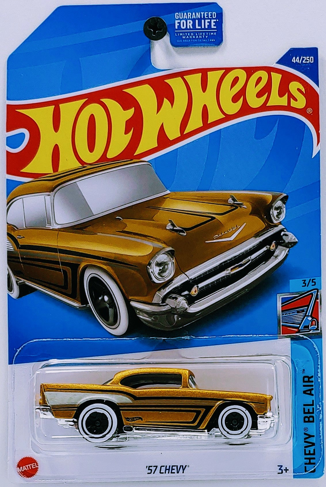 Hot Wheels 2022 - Collector # 044/250 - Chevy Bel Air 3/5 - '57 Chevy - Gold