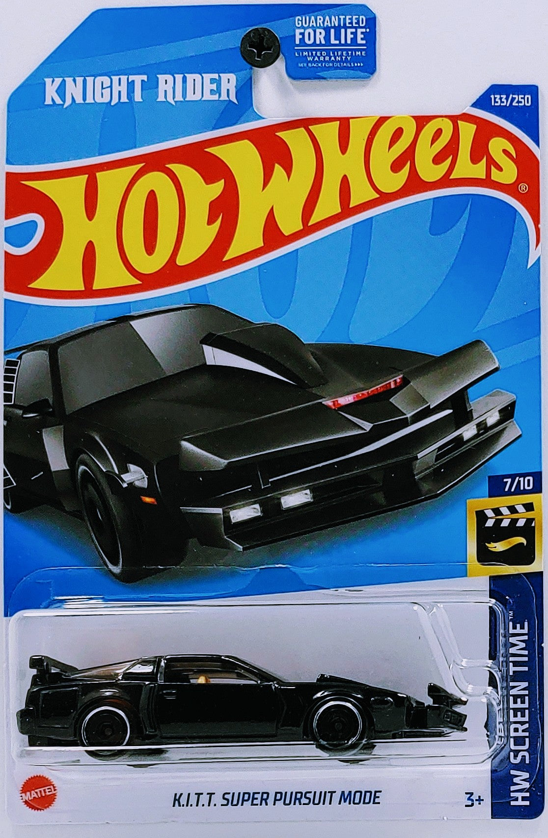 Hot Wheels 2022 - Collector # 133/250 - HW Screen Time 7/10 - K.I.T.T. Super Pursuit Mode - Black