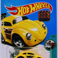 Hot Wheels 2017 - Collector # 172/365 - Tooned 7/10 - Volkswagen Beetle - Yellow - FSC