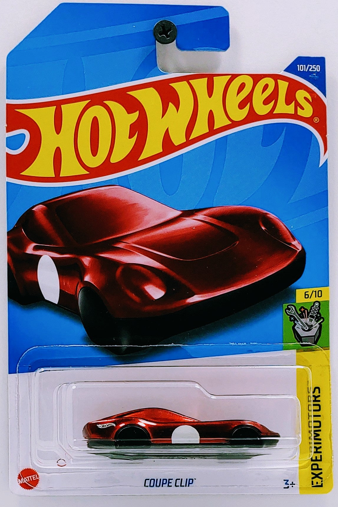 Hot Wheels 2022 - Collector # 101/250 - Experimotors 6/10 - Coupe Clip - Red - IC