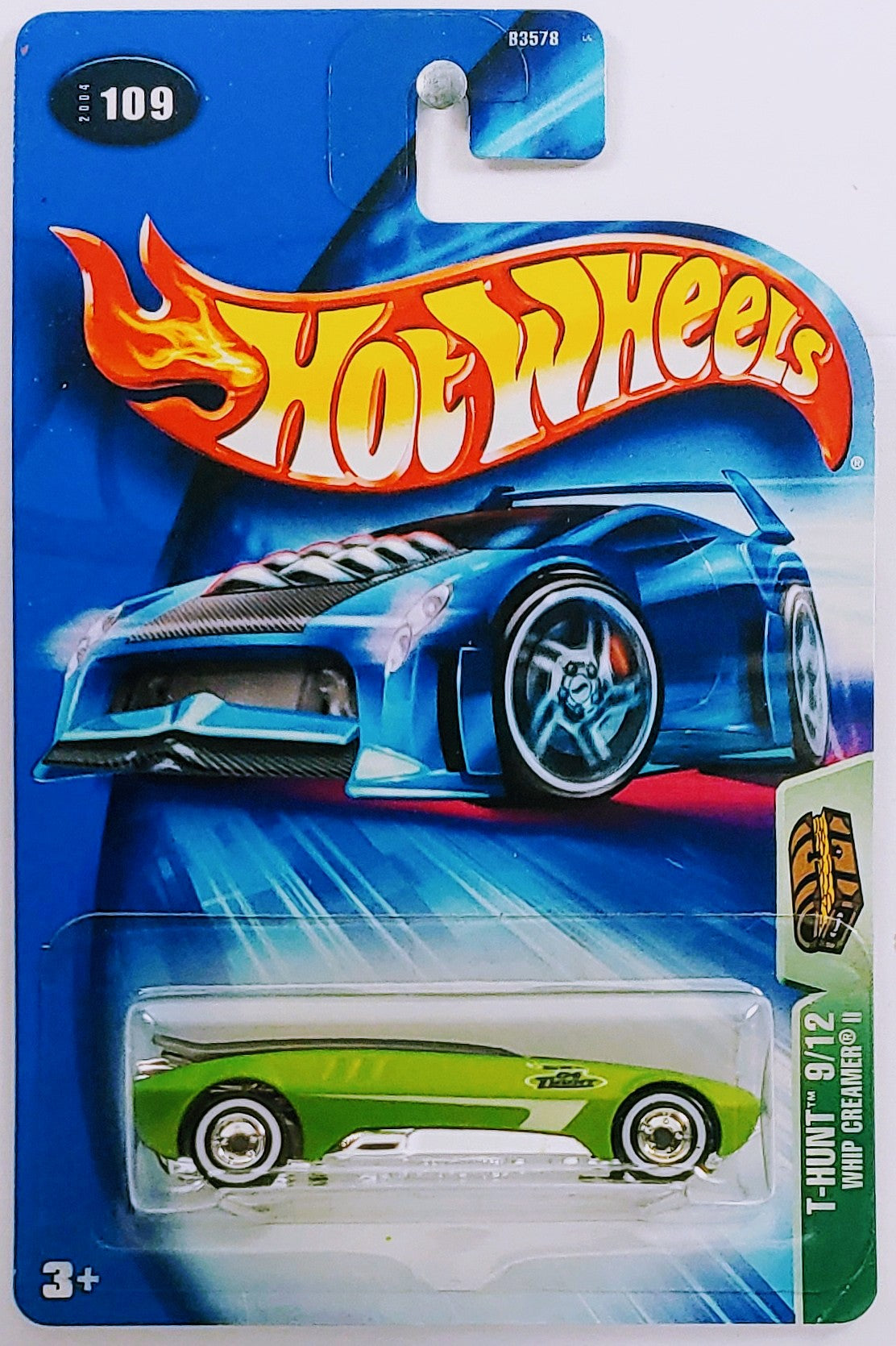 Hot Wheels 2004 - Collector # 109/212 - Treasure Hunts 9/12 - Whip Creamer II - Satin Lime Green - Real Riders - USA