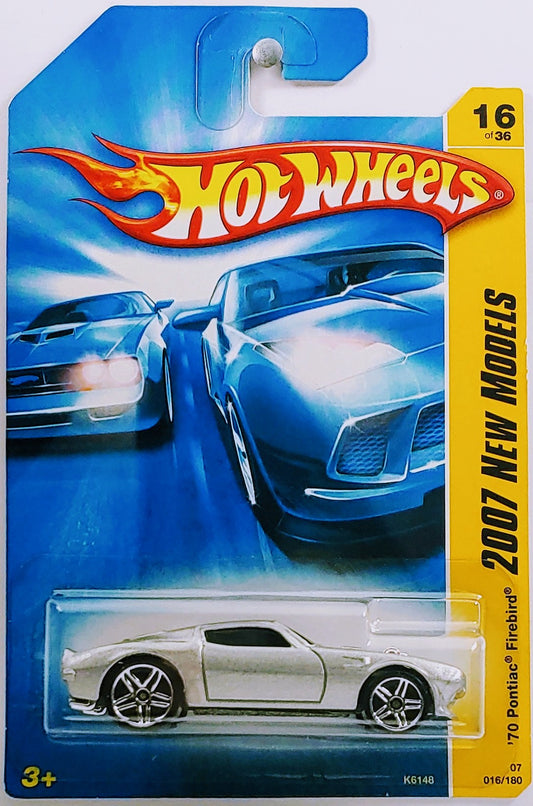 Hot Wheels 2007 - Collector # 016/180 - New Models 16/36 - '70 Pontiac Firebird - Silver - USA