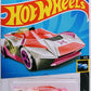 Hot Wheels 2022 - Collector # 217/250 - X-Raycers 4/5 - HW Warp Speeder - Transparent & Pink - USA