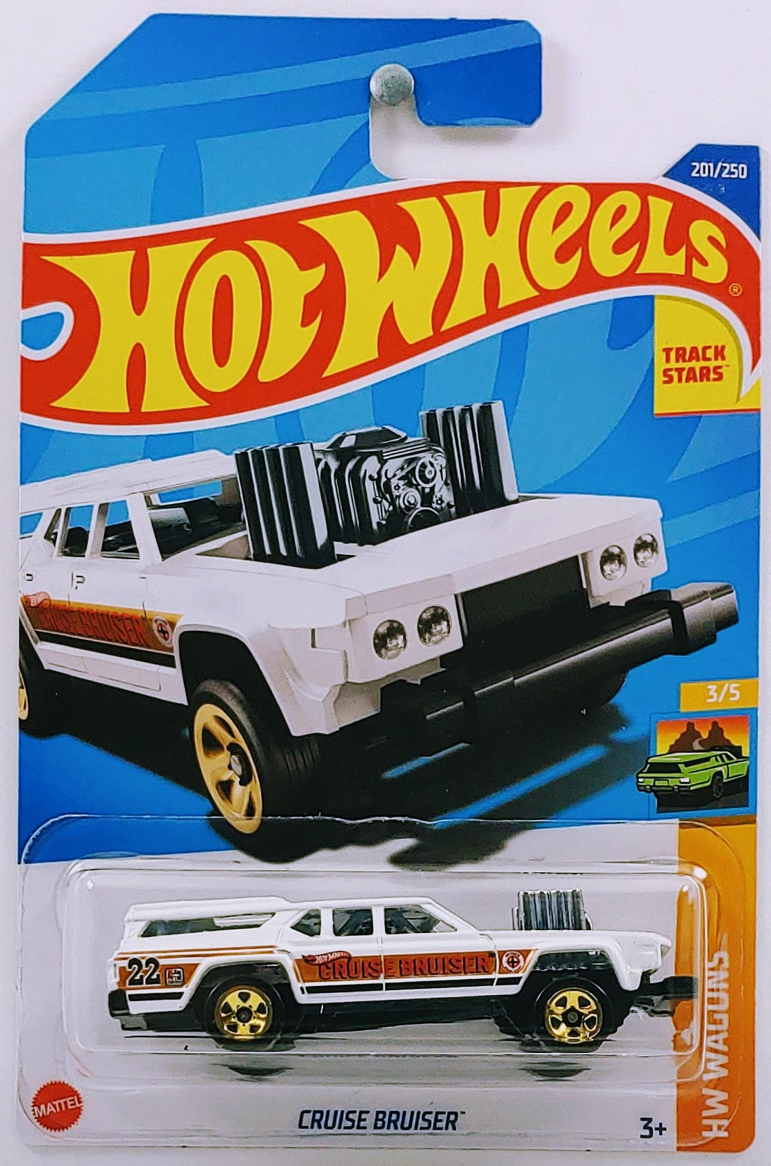 Hot Wheels 2022 - Collector # 201/250 - HW Wagons 3/5 - Cruise Bruiser - White - IC