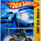 Hot Wheels 2007 - Collector # 011/180 - New Models 11/36 - Wastelander (Dirt Bike, Motorcycle) - Black - Gold Spoked Wheels - USA