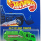 Hot Wheels 1997 - Collector # 143 - RECYCLING TRUCK - Lime Green - Saw Blades - USA