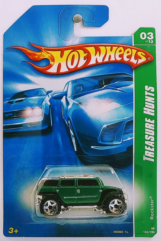 Hot Wheels 2008 - Collector # 163/196 - Treasure Hunts 3/12 - Rockster - Green - OR5SP - USA