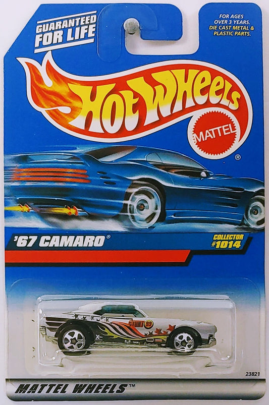 Hot Wheels 1999 - Collector # 1014 - ’67 Camaro - Silver - 5 Spoke - Opening Hood - USA