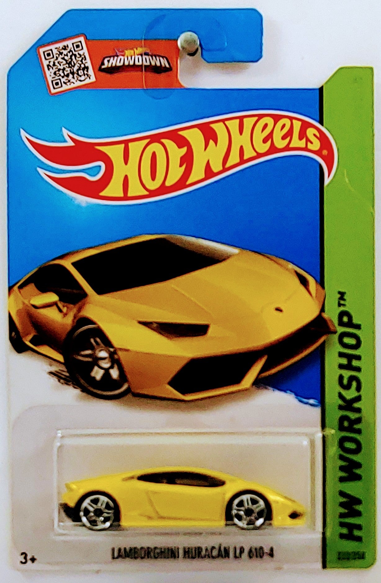 Hot Wheels 2015 - Collector # 222/250 - HW Workshop / HW Garage / New Models - Lamborghini Huracán LP 610-4 - Yellow - IC