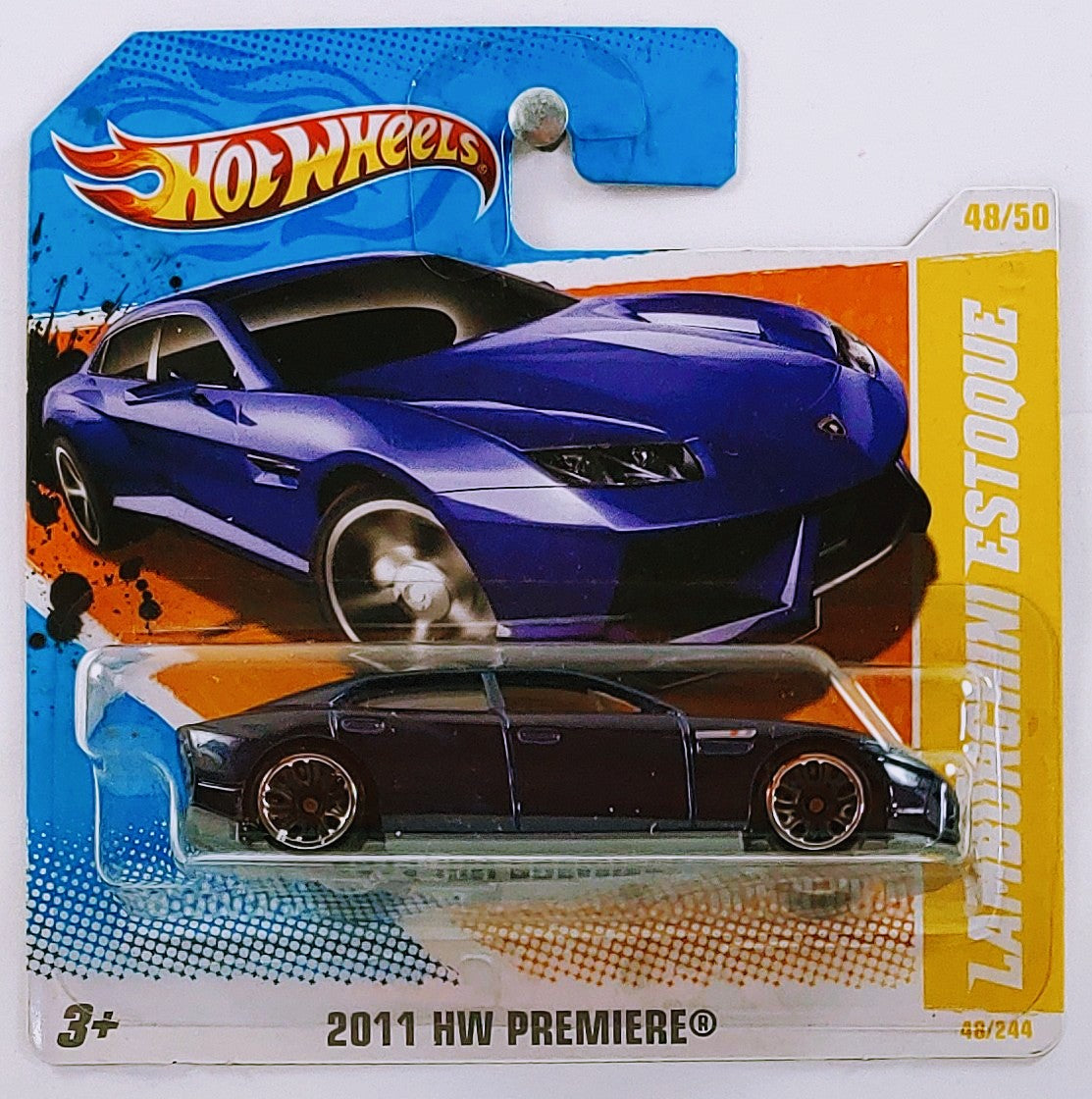Hot Wheels 2011 - Collector # 048/244 - HW Premiere 48/50  - Lamborghini Estoque - Blue - SC