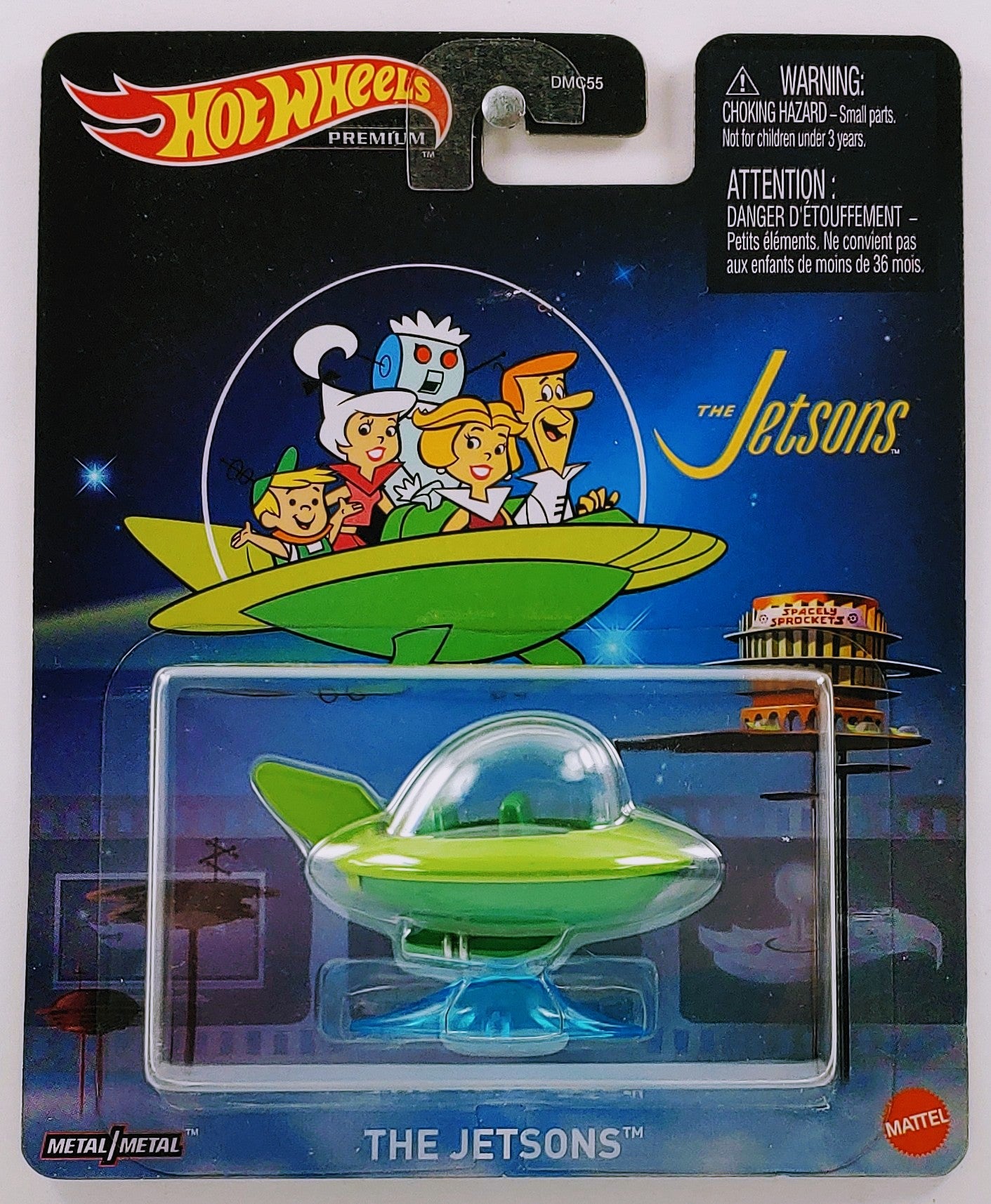 Hot Wheels 2023 - Premium / Entertainment / The Jetsons - The Jetsons - Green - Metal/Metal & Stand