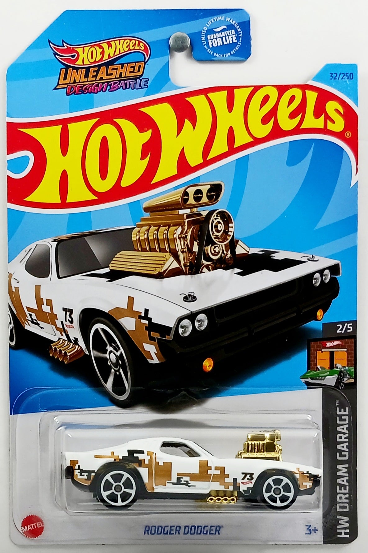Hot Wheels 2023 - Collector # 032/250 - HW Dream Garage 2/5 - Rodger Dodger - White - USA