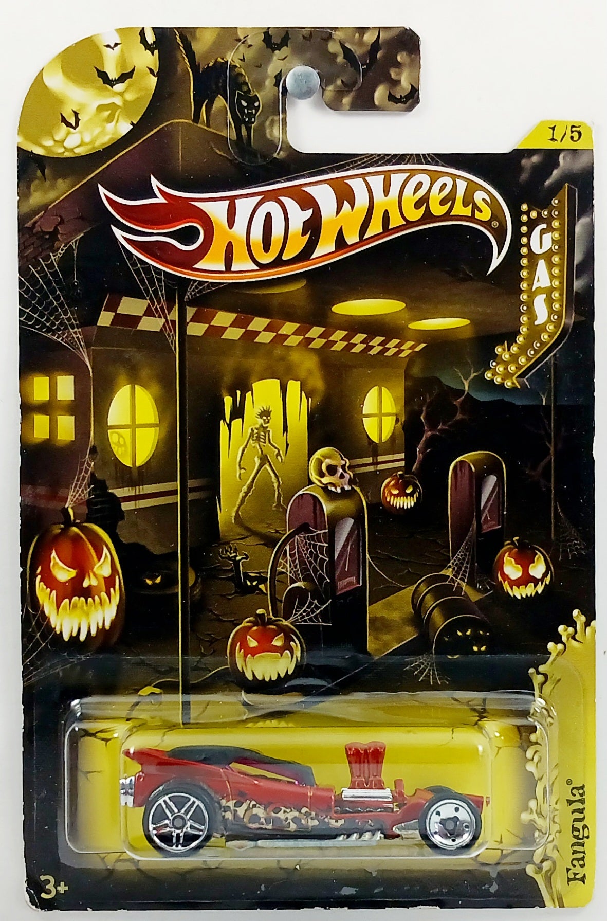 Hot Wheels 2012 - Halloween Cars 1/5 - FANGULA - Red - Kroger Exclusive