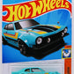 Hot Wheels 2023 - Collector # 099/250 - Muscle Mania 2/10 - Custom Ford Maverick - Aqua - IC