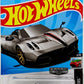 Hot Wheels 2023 - Collector # 013/250 - HW Roadsters 2/10 - ZAMAC 001 - '17 Pagani Huayra Roadster - ZAMAC - Walmart Exclusive - USA