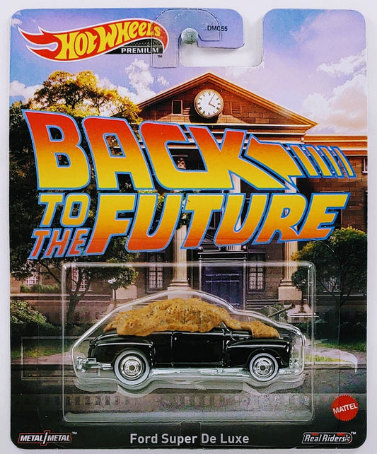 Hot Wheels 2023 - Premium / Entertainment / Back To The Future - Ford Super De Luxe - Black - Metal/Metal & Real Riders
