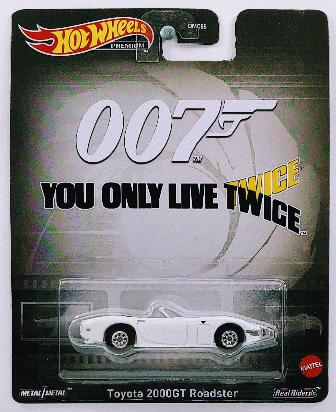 Hot Wheels 2023 - Premium / Entertainment / James Bond 007 'You Only Live Twice' - Toyota 2000GT Roadster - White - Metal/Metal & Real Riders