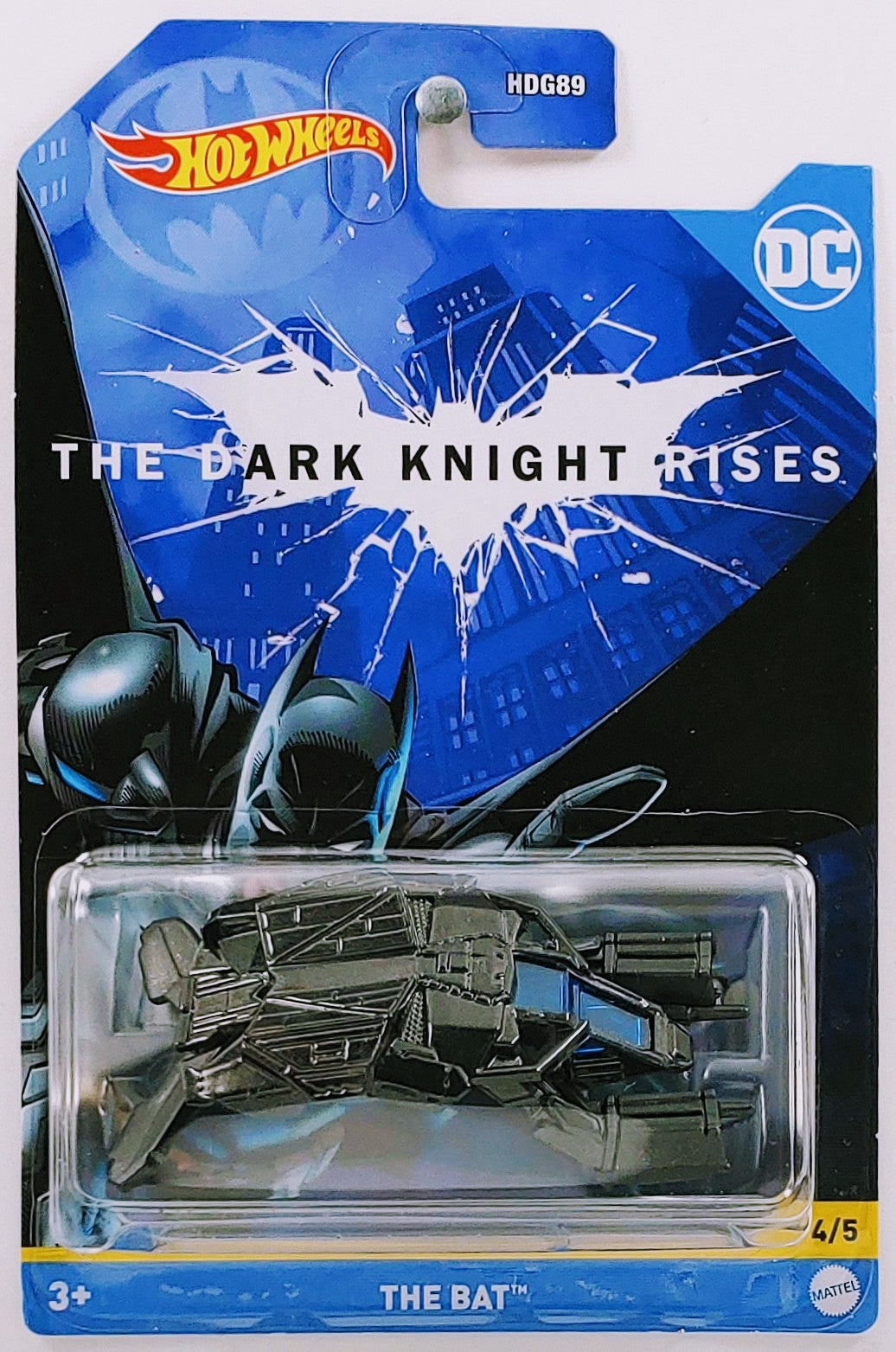Hot Wheels 2022 - DC Batman Series 4/5 - The Dark Knight Rises / The Bat - Black - Asst # HDG89