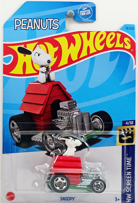 Hot Wheels 2023 - Collector # 078/250 - HW Screen Time 04/10 - Snoopy - Red - USA