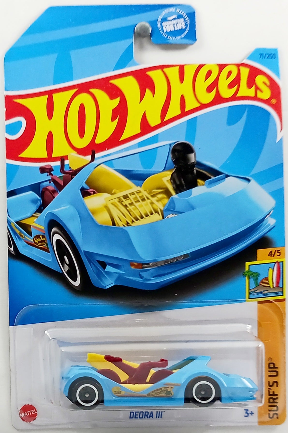 Hot Wheels 2023 - Collector # 071/250 - Surf's Up 4/5 - Deora III - Blue - USA