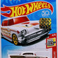 Hot Wheels 2018 - Collector # 100/365 - Holiday Racers 4/6 - '57 Chevy - White - Valentines - FSC