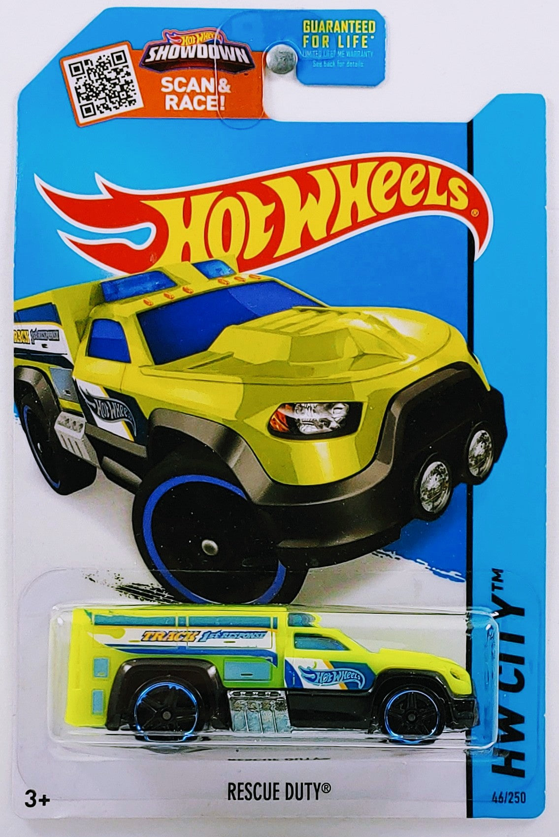 Hot Wheels 2015 - Collector # 046/250 - HW City / HW Rescue - Rescue Duty - Green / Track 1st Response - USA